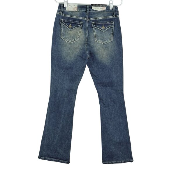 Sexy Fab Women's Blue Denim Jeans Size 11 Boot Cut Comfort Fit Stretch NWT - Picture 2 of 16